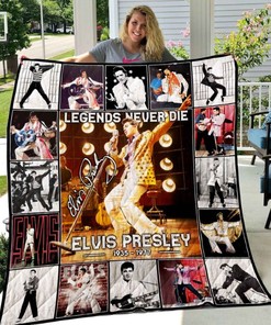 Legends Never Die Elvis Presley Vr Collection New Quilt Blanket Bedding Set