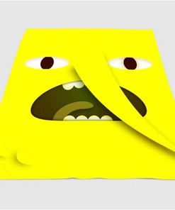 Lemongrab Flat Face Adventure Time Sherpa Fleece Blanket Gifts for Family, for Couple