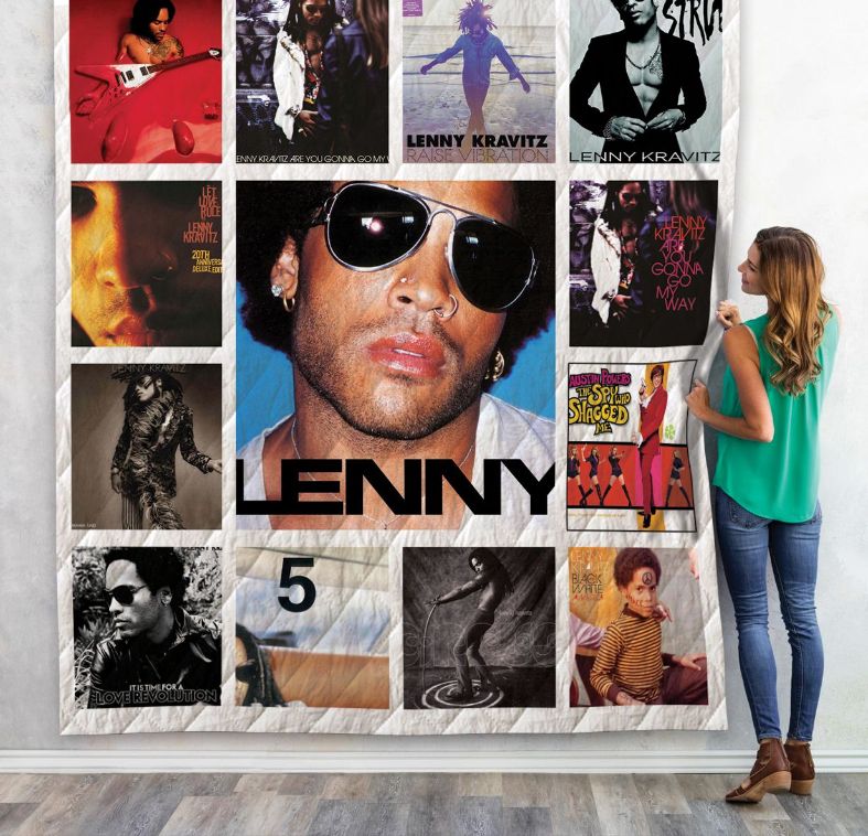 Lenny Kravitz Albums Quilt Blanket Bedding Set