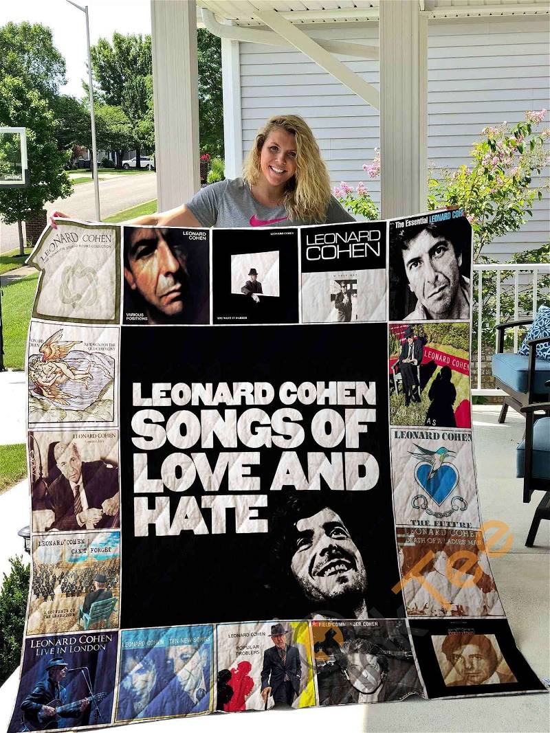Leonard Cohen Quilt Blanket Bedding Set