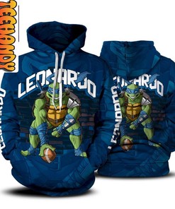 Leonardo Ninja Turtle 3D Hoodie