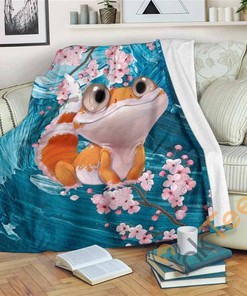 Leopard Gecko Sunglow Sherpa Fleece Blanket Gifts for Family, for Couple