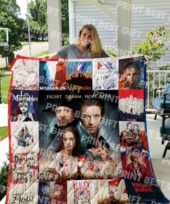 Les Miserables Fight Dream Hope Love Poster Quilt Blanket Bedding Set