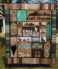 Let Go Hiking Quilt Blanket Bedding Set for Home Décor