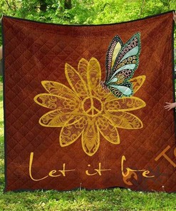 Let It Be Butterfly Quilt Blanket Bedding Set
