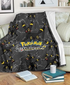 Let's Go Umbreon Pokemon Fleece Blanket Gift For Fan, Quilt Blanket Bedding Set Gift84