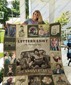 Letterkenny 3rd Anniversary Quilt Blanket Bedding Set For Fans