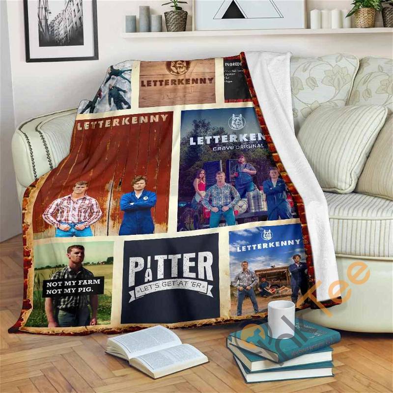 Letterkenny Funny Fleece Fan Gift Sherpa Fleece Blanket Gifts for Family, for Couple