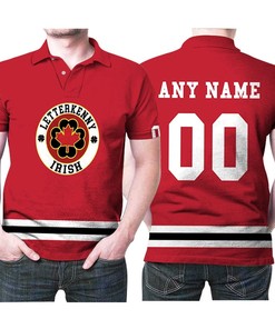 Letterkenny Irish Nhl Ice Hockey Team Logo 2020 Red Jersey 3d Designed Allover Custom Gift For Letterkenny Fans Polo Shirt