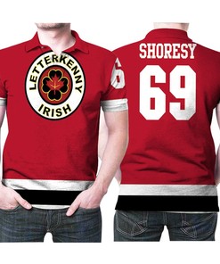 Letterkenny Irish Nhl Ice Hockey Team Logo 2020 Red Jersey Style Gift For Letterkenny Fans Polo Shirt All Over Print Shirt 3d T-shirt