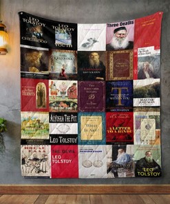 Lev Nikolayevich Tolstoy Books Quilt Blanket Bedding Set