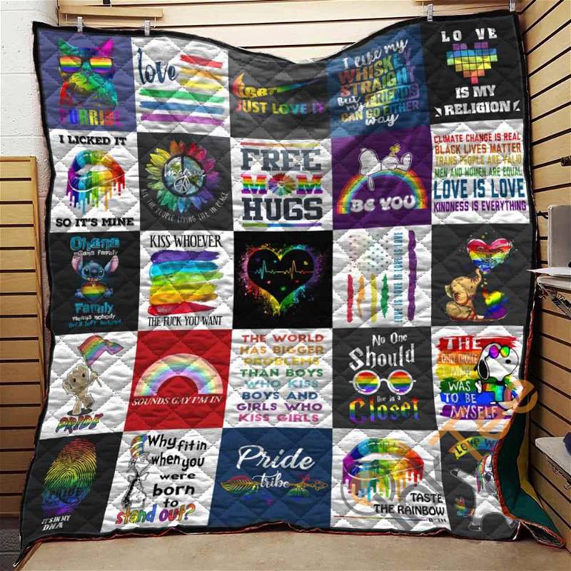 Lgbt Quotes Quilt Blanket Bedding Set