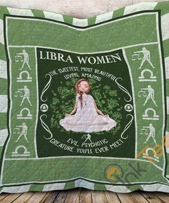 Libra Horoscope Quilt Blanket Bedding Set
