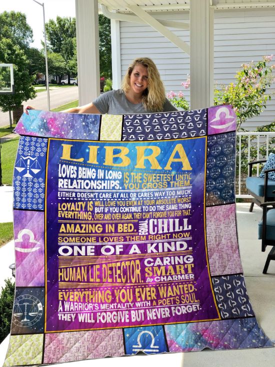 Libra Loves Being In Long Relationship Quilt Blanket Bedding Set