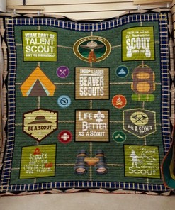 Life A Better As A Scout Quilt Blanket Bedding Set