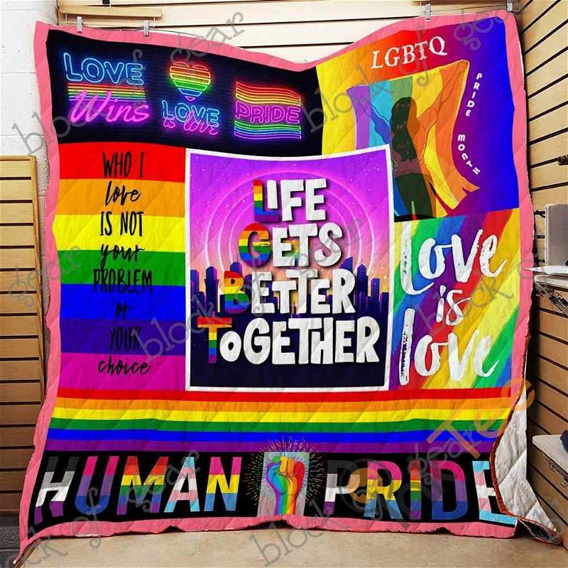 Life Gets Better Together Quilt Blanket Bedding Set