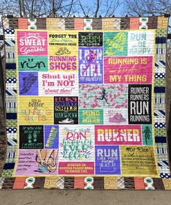 Life Is Better In Running Shoes Quilt Blanket Bedding Set