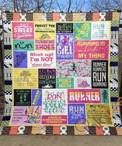 Life Is Better In Running Shoes Quilt Blanket Bedding Set