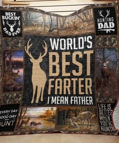 Life Is Better When You're Hunting Hunting Dad Father's Day Perfect Gifts For Hunting Lover Quilt Blanket Bedding Set