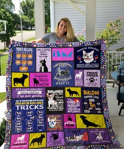 Life Is Better With A French Bulldog Quilt Blanket Bedding Set