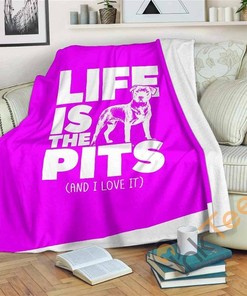 Life Is The Pits Sherpa Fleece Blanket Gifts for Family, for Couple