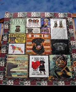 Life is Better with a Rottweiler Personalized Quilt And Pillowcase Bedding Set