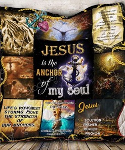 Life's Roughest Storms Prove The Strength Jesus Perfect Gifts For Jesus Lover Quilt Blanket Bedding Set