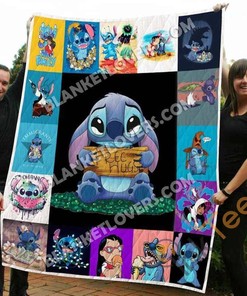 Lilo And Stitch Quilt Blanket Bedding Set With Pillowcase Option