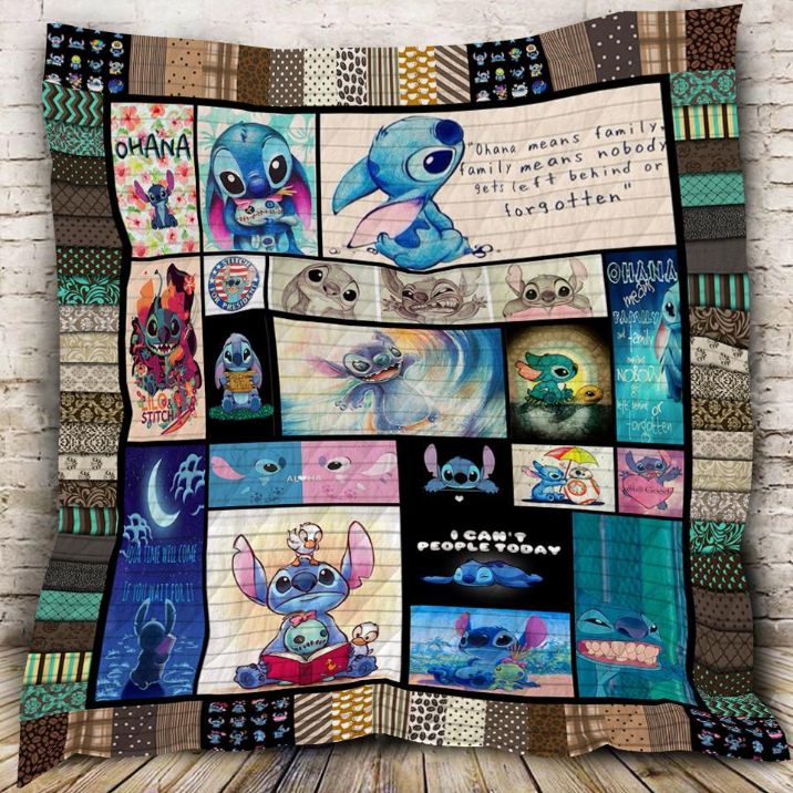 Lilo And Stitch Quilt Blanket Bedding Set for Home Décor