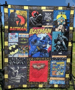 Limited Edition Batman Quilt Blanket Bedding Set