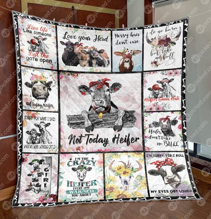 Limited Edition Cow Quilt Blanket Bedding Set for Home Décor