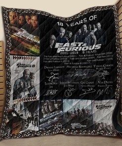 Limited Edition Fast And Furious Quilt Blanket Bedding Set
