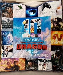 Limited Edition How To Train Your Dragon Quilt Blanket Bedding Set