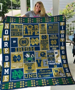 Limited Edition Notre Dame Fighting Irish Quilt Blanket Bedding Set