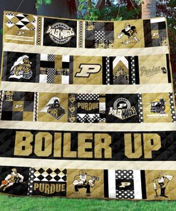 Limited Edition Purdue Boilermakers Quilt Blanket Bedding Set