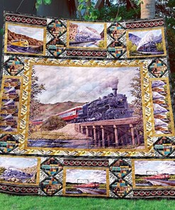 Limited Edition Train Tml13 Quilt Blanket Bedding Set