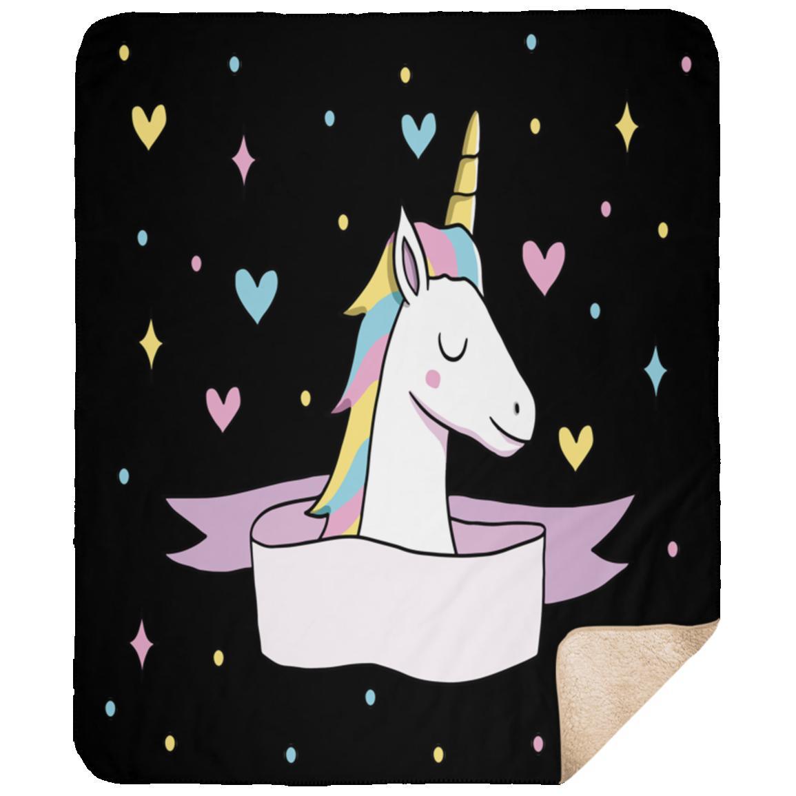 Limited Edition Unicorn Heart Blanket for Home Décor