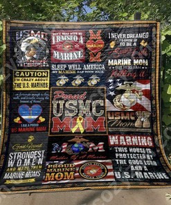 Limited Edition Usmc Quilt Blanket Bedding Set