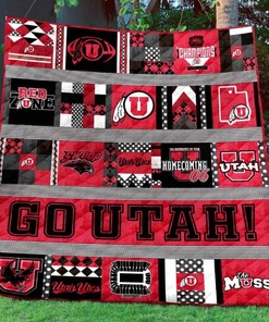 Limited Edition Utut Utah Utes Quilt Blanket Bedding Set