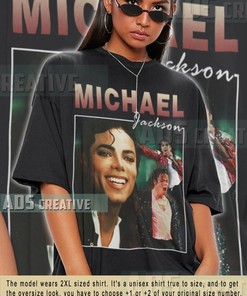 Limited Michael Jackson Shirt  Vintage 90S Grapic Tee Unisex Singer Tshirt Bootleg Horror Sweatshirt Ads13