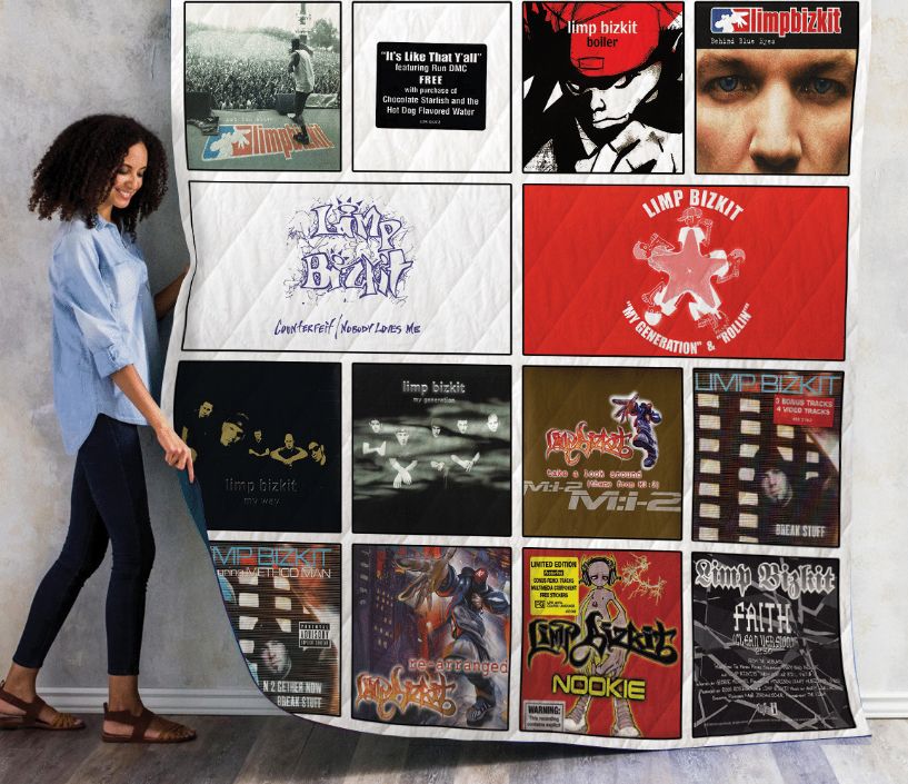 Limp Bizkit Albums For Fans Ver Collection Quilt Blanket Bedding Set