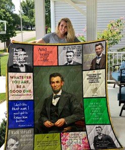Lincoln Quotes Collection Quilt Blanket