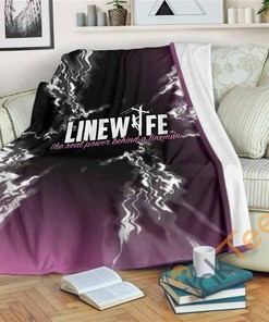 Linewifelineman Bestseller Sherpa Fleece Blanket Gifts for Family, for Couple