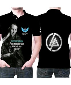 Linkin Park Chester Bennington Who Cares If One More Light Goes Out Memorial 3d Designed For Linkin Park Fan Polo Shirt