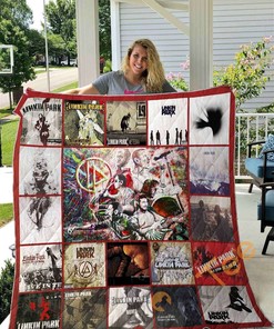 Linkin Park Quilt Blanket Bedding Set With Pilliwcases Option