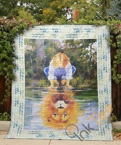 Lion Inside Quilt Blanket Bedding Set