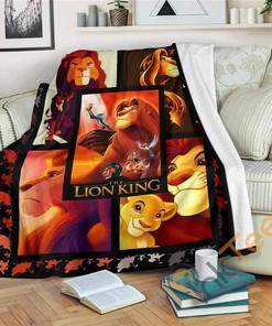 Lion King Sherpa Fleece Blanket Gifts for Family
