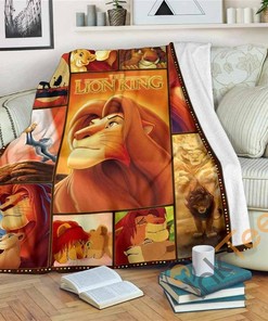 Lion King Sherpa Fleece Blanket Gifts for Kids