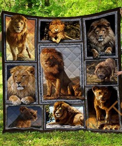 Lion Personalized Quilt Blanket and Bedding Set