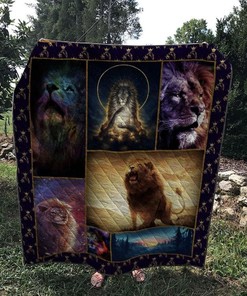Lion Vintage Perfect Gifts For Lion Lover Quilt Blanket Bedding Set